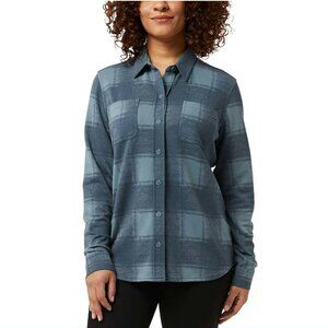 NWT 32 Degrees Women's 4-way Stretch Soft Button-Up Shirt